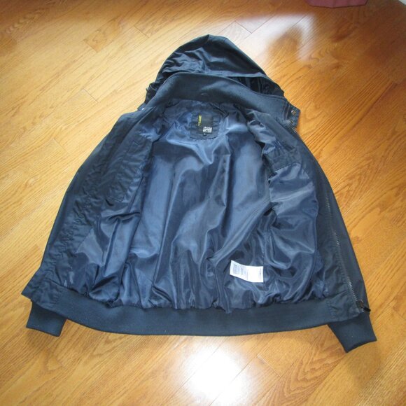 Men's Jack Jones Blue Spring Jacket with Hood Size Small - Picture 5 of 7